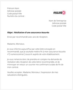 Résilier une assurance Assuréo