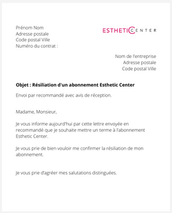 Se désabonner d'Esthetic Center