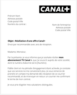 Se désabonner de Canal +