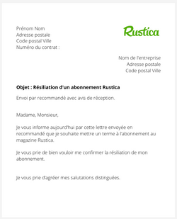 Se désabonner de Rustica