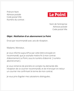 Se désabonner du magazine Le Point