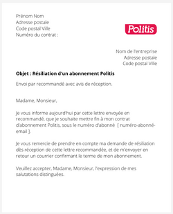 La résiliation d'un abonnement Politis