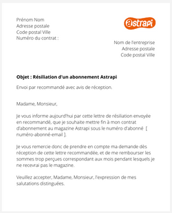 Se désabonner du magazine Astrapi