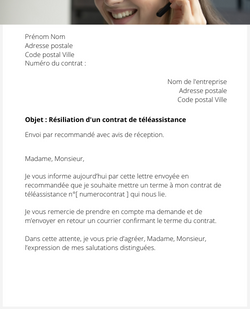 La résiliation d'un contrat de téléassistance