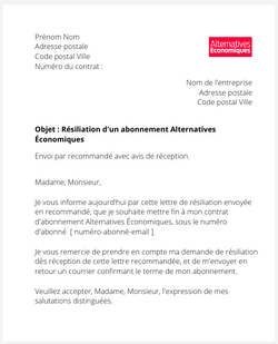 Se désabonner du magazine Alternatives Économiques