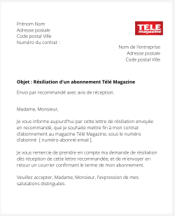 Se désabonner de Télé Magazine