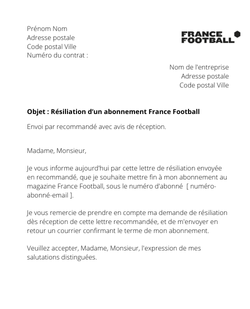 Se désabonner du magazine France Football